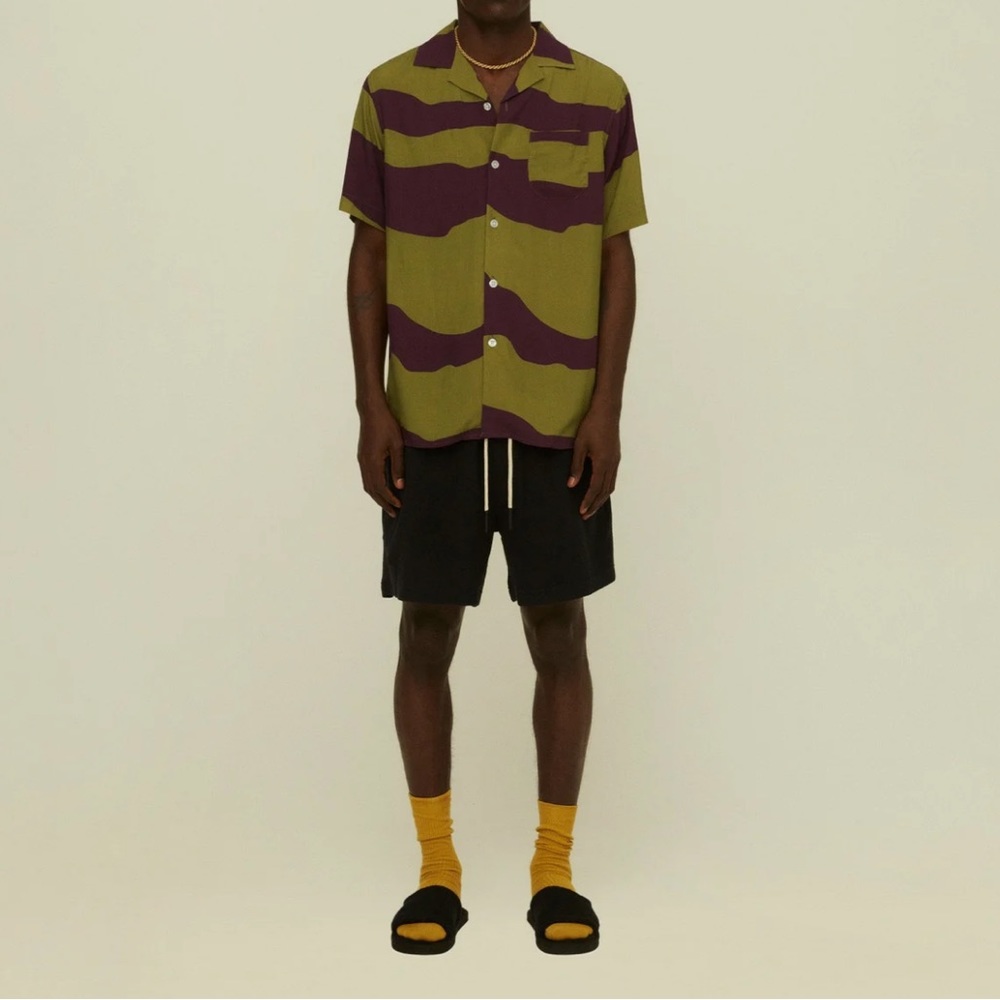 OAS, size M, DUSKY DUNE VISCOSE SHIRT